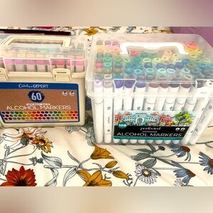 100+ alcohol markers! Various colors